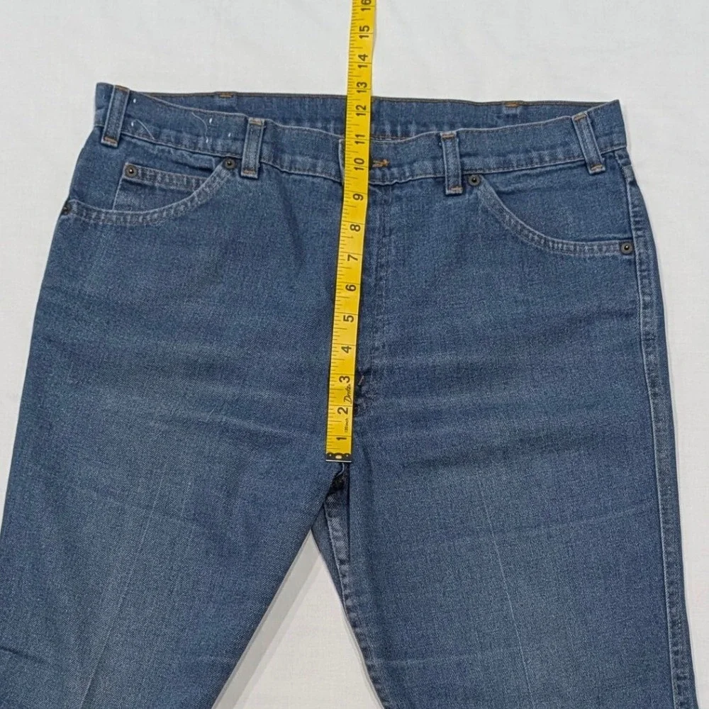 Vintage Levi's Movin On Jeans Mens 35x31 Medium Wash Embroidered Straight Denim